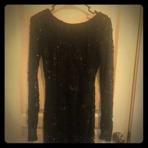 Black beaded dress